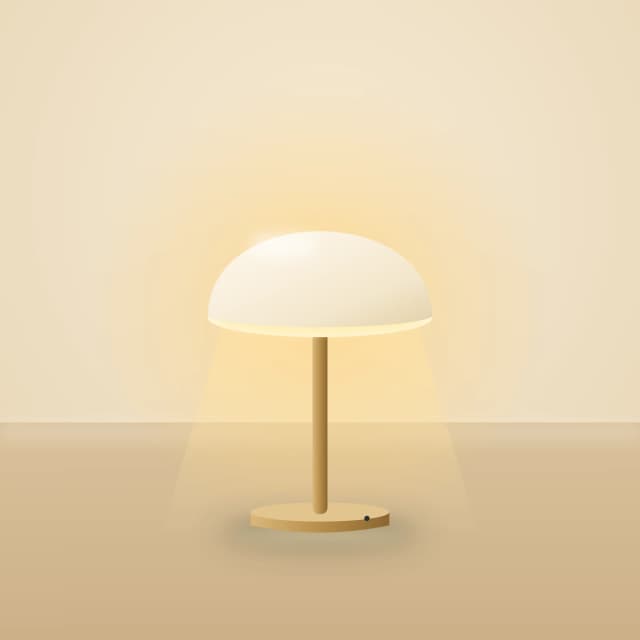 مصباح LED لاسلكي قابل للشحن بضوء دافئ